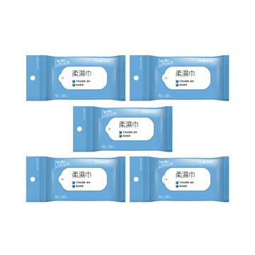 康乃馨Carnation 柔濕巾10片攜帶包-5入裝
