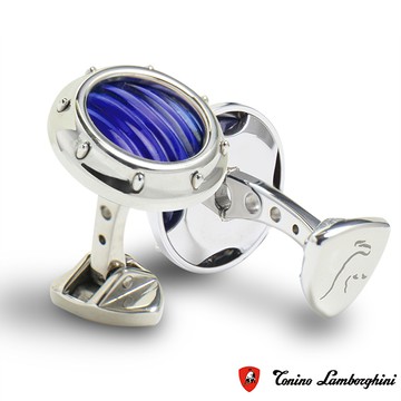 藍寶堅尼Tonino Lamborghini LUCE Blue 袖釦