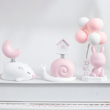 氣球娃娃擺件工藝品客廳臥室創意可愛家居電視柜裝飾品車載小擺設