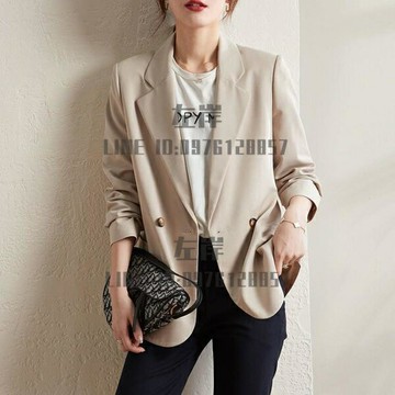 西裝外套春季大碼韓版小眾設計氣質女士白色小西服外套【雲木雜貨】