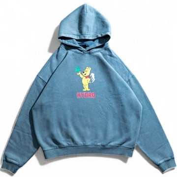RINGO21 RG0005 RINGOFAM HYDRO BEAR HOODIE 帽T (水洗藍色)