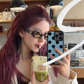 趙露思同款小貓眼墨鏡女2025新款凹造型高級感氣質遮陽太陽眼鏡夏