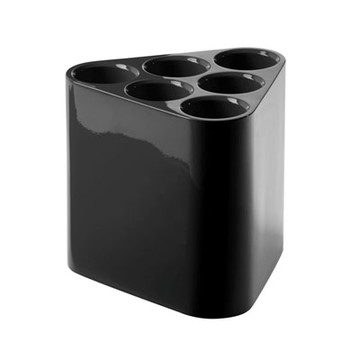 Poppins 圓三角傘筒（亮黑）