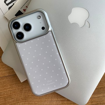 點點灰色 環氧亮面 iPhone MagSafe 手機殼
