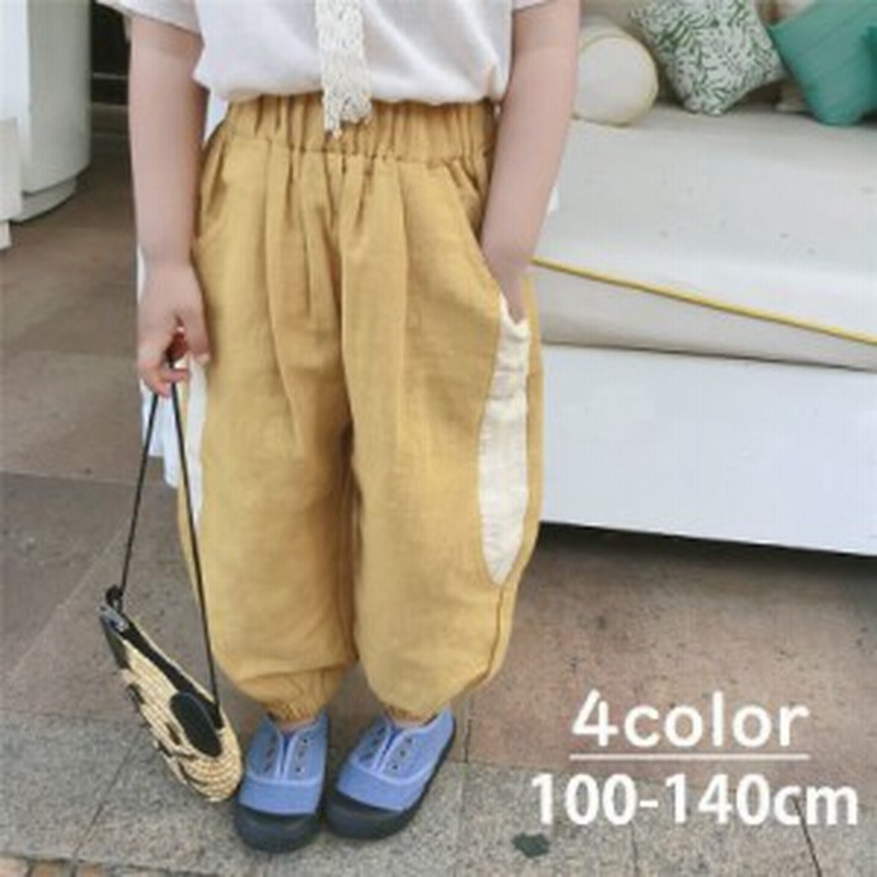 長ズボンロングパンツサルエルパンツ子供服キッズベビージュニア女の子男の子ボトムスサイドラインポケット 通販 Lineポイント最大1 0 Get Lineショッピング