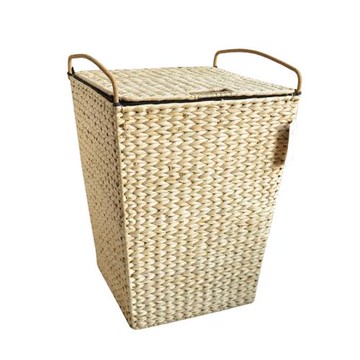 大容量北歐臟衣桶草藤編織臟衣服收納筐籃子帶蓋收納箱家用洗衣籃