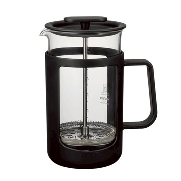 HARIO 好璃奧 胖胖黑濾壓壺600  黑色 + 透明色  1個