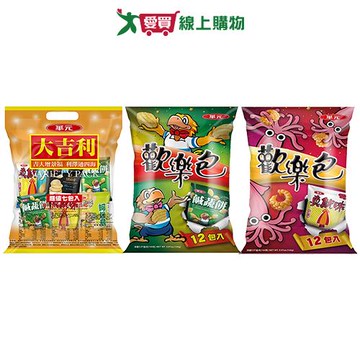 華元超值包系列(綜合/鹹酥餅/真魷味)(144-154G/袋)【愛買】