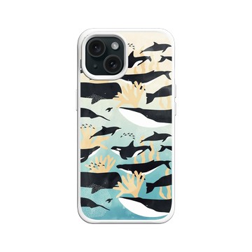 iPhone 15 SolidX 白 - 花生騷 WasangShow - 鯨魚海