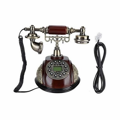 ラッピング不可 電話コード付き電話レトロ固定電話ホームオフィス固定電話fsk Dtmf 一時停止およびリダイヤル機能付き 電子辞書 Fax 電話