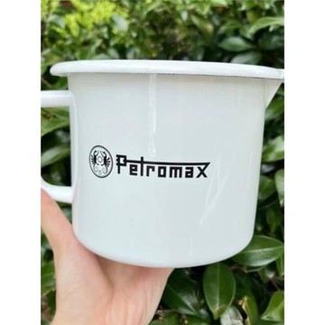 德國PETROMAX搪瓷白色帶刻度量杯戶外餐具琺瑯杯耐高溫大容量燃氣