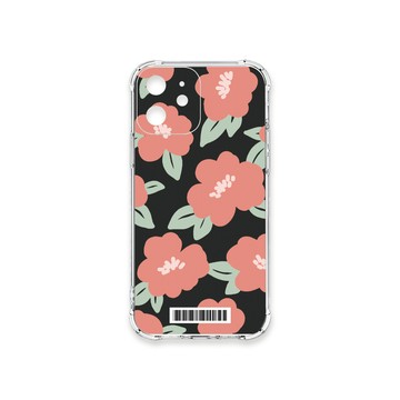 iPhone 12 mini 殼 TRON IPhone 12 MINI 平塗手繪花A款  載具 四角防摔殼 手機殼