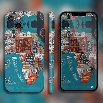 magsafe磁吸適用iphone17promax磨砂蘋果15pro夜光14手機殼新款13全包鏡頭16e薄12保護套11防摔硬殼非洲大陸