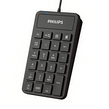 PHILIPS 飛利浦 有線數字鍵盤  SPK6106  黑色