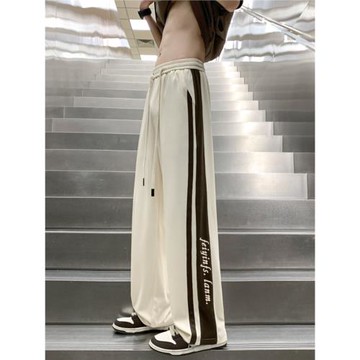 冰絲褲子男款夏季薄款速干運動褲直筒男士休閑褲男生寬松闊腿褲男