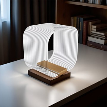 公司貨附發票 床頭氛圍燈 桌面檯燈  LEDMY高端輕奢極簡風設計亞克力臺燈臥室床頭氛圍書房藝術風格 最低價 快速出貨