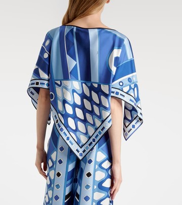 Pucci Printed silk satin top