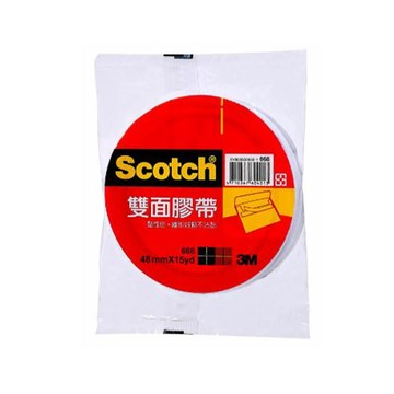 【龍品文創】3M 668 2" 雙面膠帶 15y 48MM