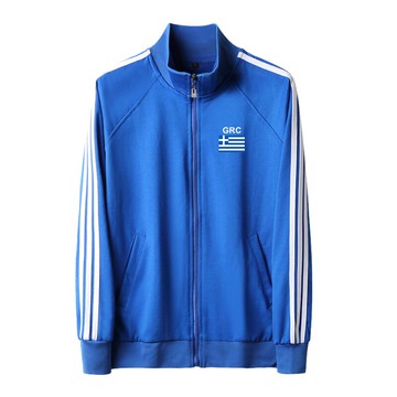 希臘國家隊服Greece男運動足球訓練拉鏈開衫衛衣春秋款外套情侶裝