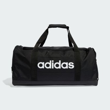 ADIDAS 愛迪達 阿迪達斯 39.75L 男 女 旅行包-黑色系-LINEAR DUFFEL M-JD9555