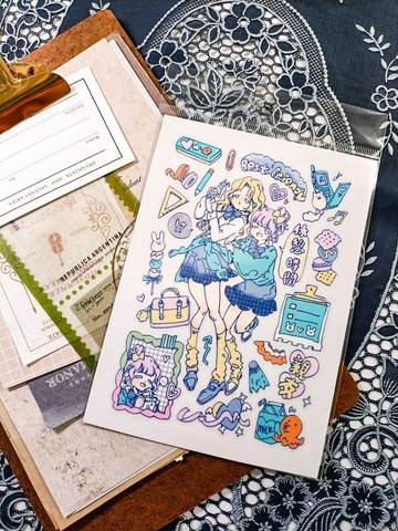 BT077學習閨密_study boudoir_77/轉印貼紙Transfer Stic