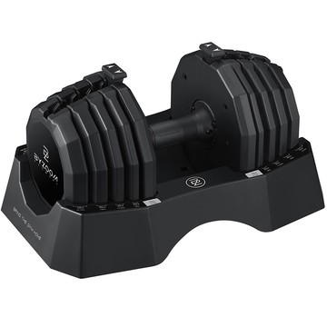 BYZOOM FITNESS 50磅調整式啞鈴 五段調整 一支 一年保固 宅配免運費【愛健身購物】