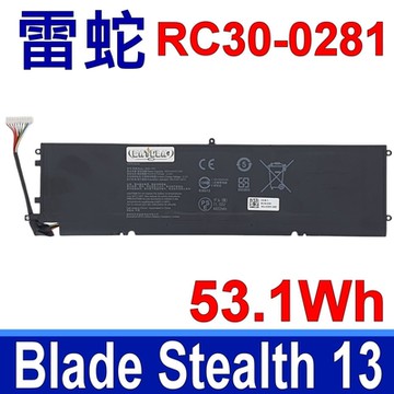 Razer 雷蛇 RC30-0281 原廠規格 電池 Blade Stealth 13 2018 2019 2020 RZ09-0281 RZ09-0310