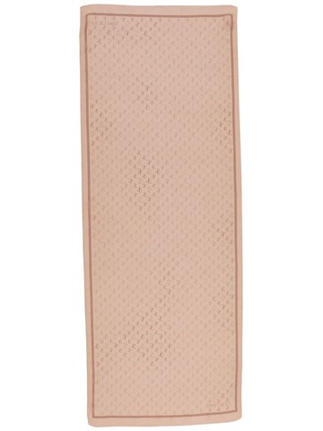 Jimmy Choo - Doris monogram-print silk scarf - women - Silk - One Size - Pink