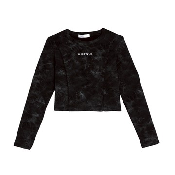 個性街頭渲染長袖上衣