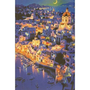 【拼圖貓】HC - 畫作系列-希臘景觀 Grecian View 台灣製 1000片夜光拼圖 1000-2B-51