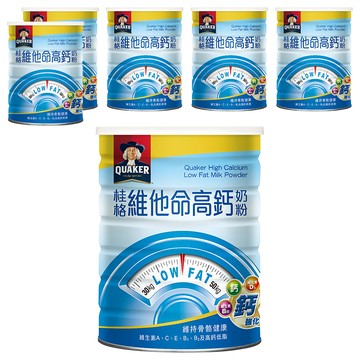QUAKER 桂格 維他命高鈣奶粉  1.65kg  6罐