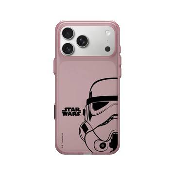 iPhone 17 Pro Max Clear (相機按鈕) 晶醺玫 - 迪士尼-星際大戰 Star Wars - 星際大戰 – 風暴兵黑線條