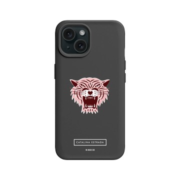 iPhone 15 SolidX 黑 - Catalina Estrada - Pink Tiger Head