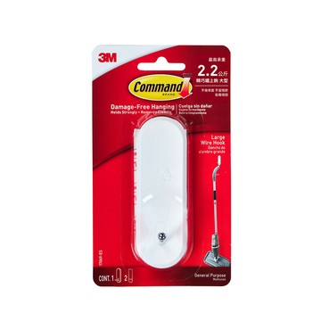【史代新文具】3M 17069 無痕大型精巧鐵上鉤 1鉤2膠條