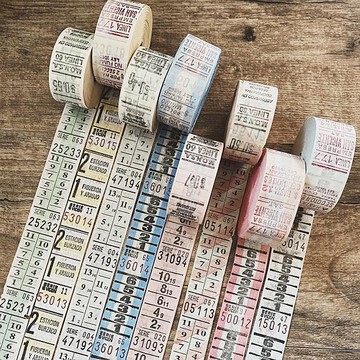 MarkyPuppy 阿根廷 古董車票 復古手帳 拼貼 擺拍素材 舊車票據