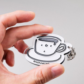 咖啡杯造型鑰匙圈