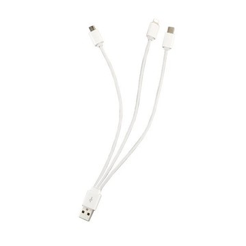 一拖三充電線-短 USB一對三充電線 手機充電線 贈品禮品