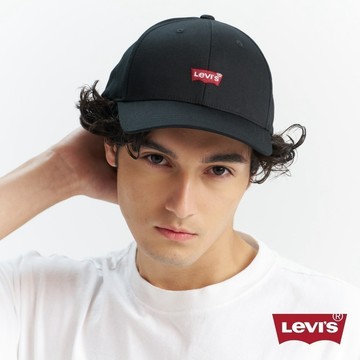 Levis 男女同款 可調式環釦丹寧棒球帽 / 精工刺繡Logo /吸濕排汗 熱賣單品 D7723-0002