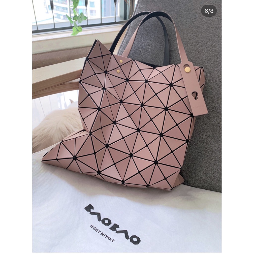 Bao Bao Issey Miyake 三宅一生限量新品6*6 六格手提包購物袋霧霾粉