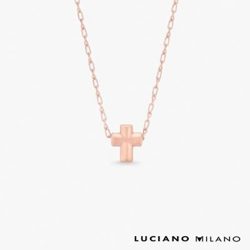 LUCIANO MILANO 恩典堅心-大 純銀項鍊(玫瑰金色)