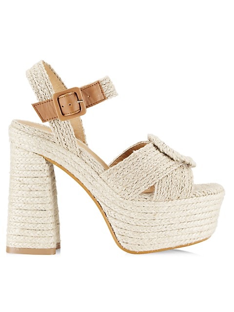 Amaia Raffia Platform Sandals