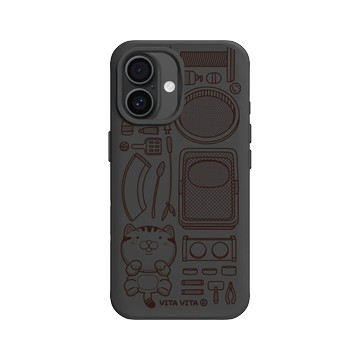 iPhone 16 SolidX 黑 - VITA VITA．塔仔是隻貓 - 鏟屎官開箱款