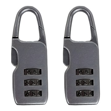 FaSoLa 多功能鋅合金防水隨身防盜密碼鎖 2件組  FA-PS-377  5.9 x 2.2cm