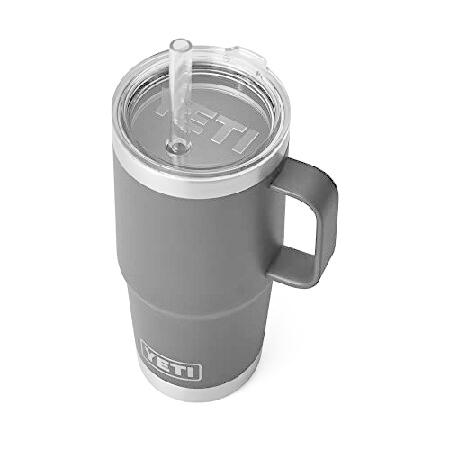 YETI Rambler 25 oz Straw Mug, Vacuum Insulated, Stainless Steel, Black並行輸入品