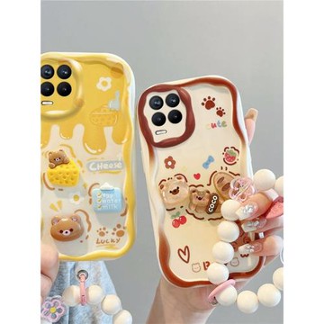 適用于realme真我8 5G/8Pro手機殼realme 9/9i可愛貼公仔女款保護套 全包防摔軟殼