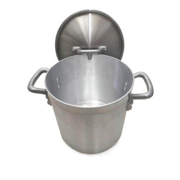 鋁桶加厚耐用厚底圓形燒水桶雙耳湯桶適用電磁爐燃氣灶45cm