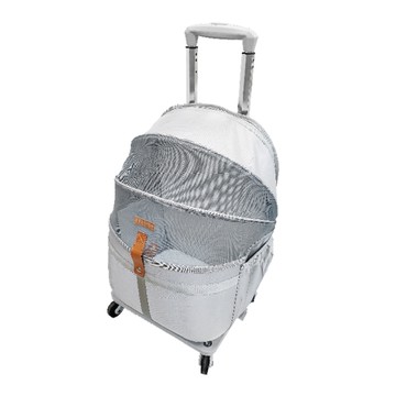 JohoE嚴選 透氣網面寵物拉桿包/蒙古包(折疊特大款)(MS9AG1GR-XLA)