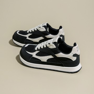 復古抽繩阿甘德訓鞋女鞋 薄底輕便休閒運動鞋 慢步鞋 網面透氣不累腳顯腳小 時尚百搭老爹鞋 現貨免運