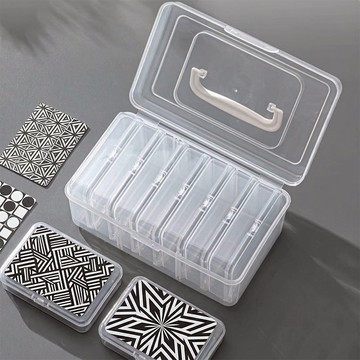 卡片收納盒 手提收納盒 明星卡 遊戲卡 小卡收藏 名片盒 儲物盒 透明收納盒 工具箱 寶可夢卡 首飾盒 多功能
