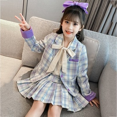 スーツ 入学式 女の子 フォーマル 卒業式 チェック柄 スカートセット 子供服 キッズ セットアップ フリルスカート ジュニア服 七五三 発表会 カジュアル 普段着 通販 Lineポイント最大get Lineショッピング